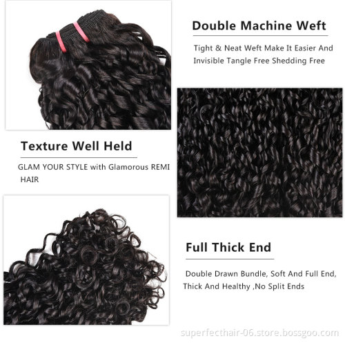 Wholesale Double Drawn Natural Cuticle Aligned Hair Bundles Best Selling Romance Pixie Curls Human Hair Extensions In Nigeria